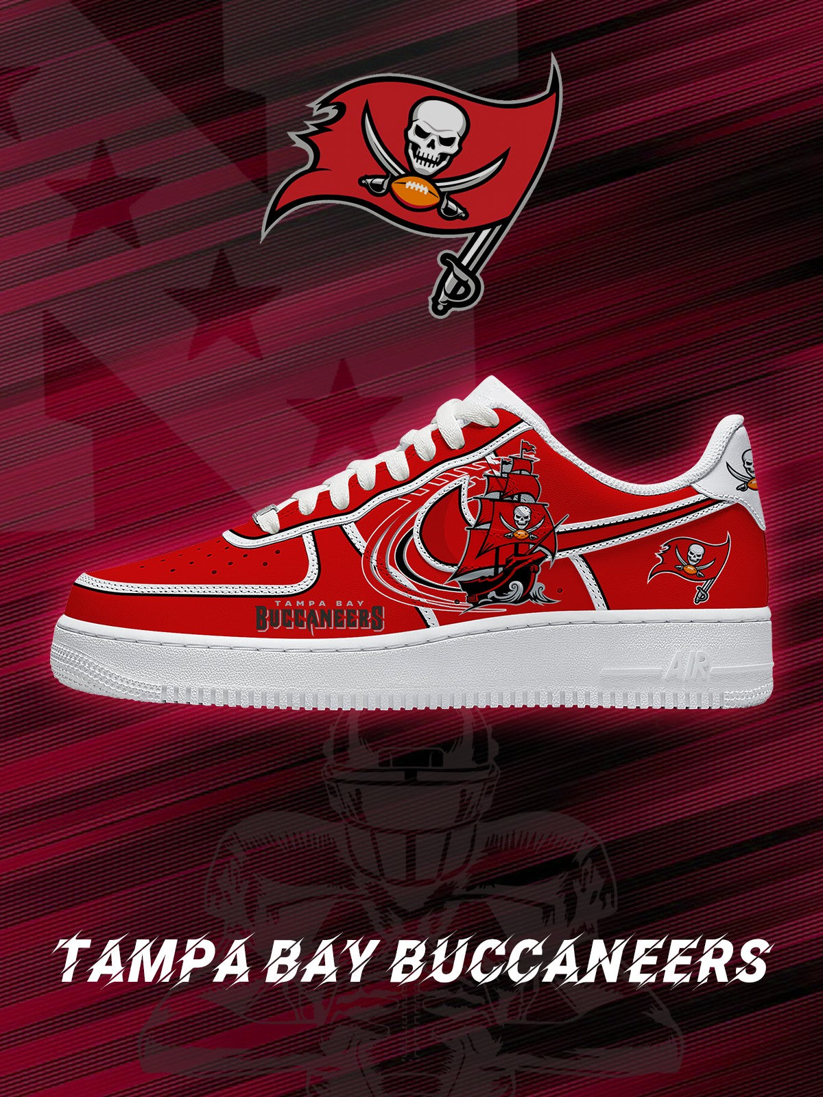 Tampa Bay Football V.2 Custom Sneakers | ZC71
