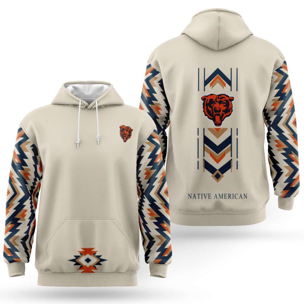 Chicago Bears Native American Heritage Month Hoodie Chicago Bears Hoodie Football Fan Gifts