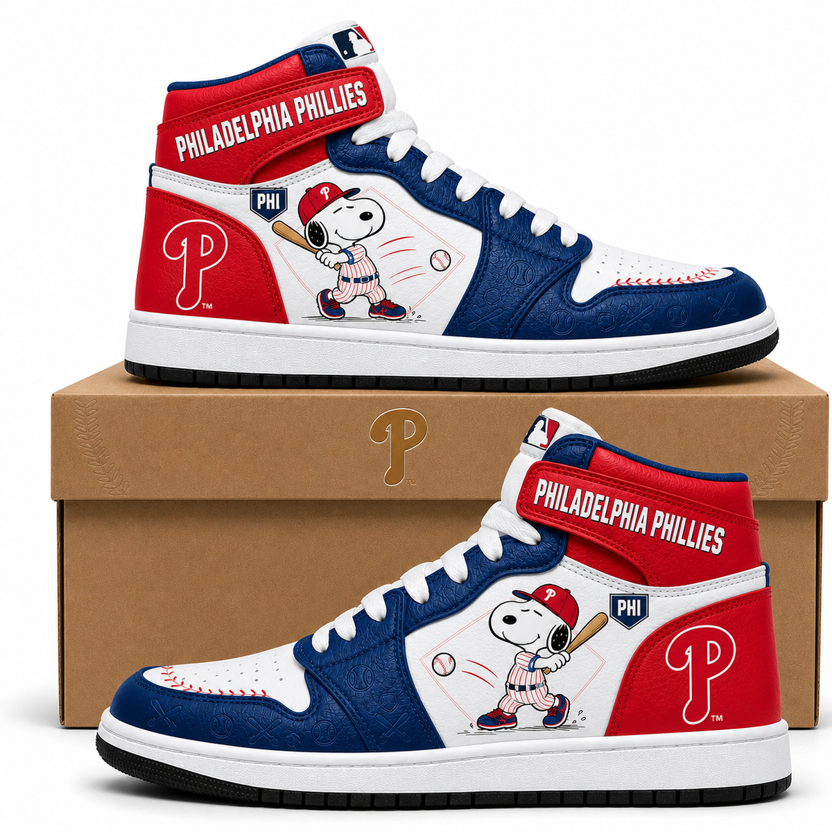 Snoopy MLB Baseball High Top JD1 (Edition 3) , All 30 Teams Available