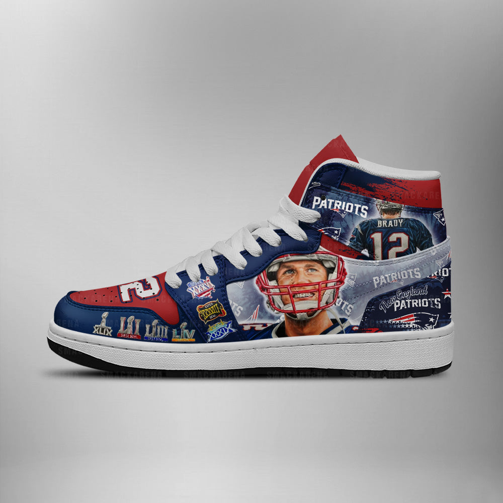 Brady New England Patriots AJ1 Shoes | AU82