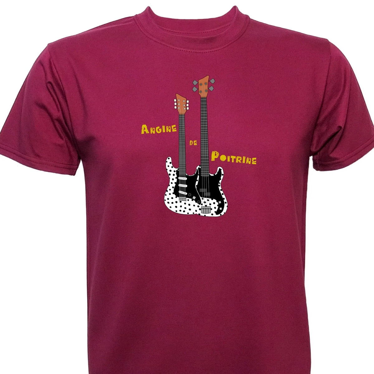 Angine De Poitrine Guitar Tribute T-Shirt Prog Funk Canadian Band Tee | MQ95