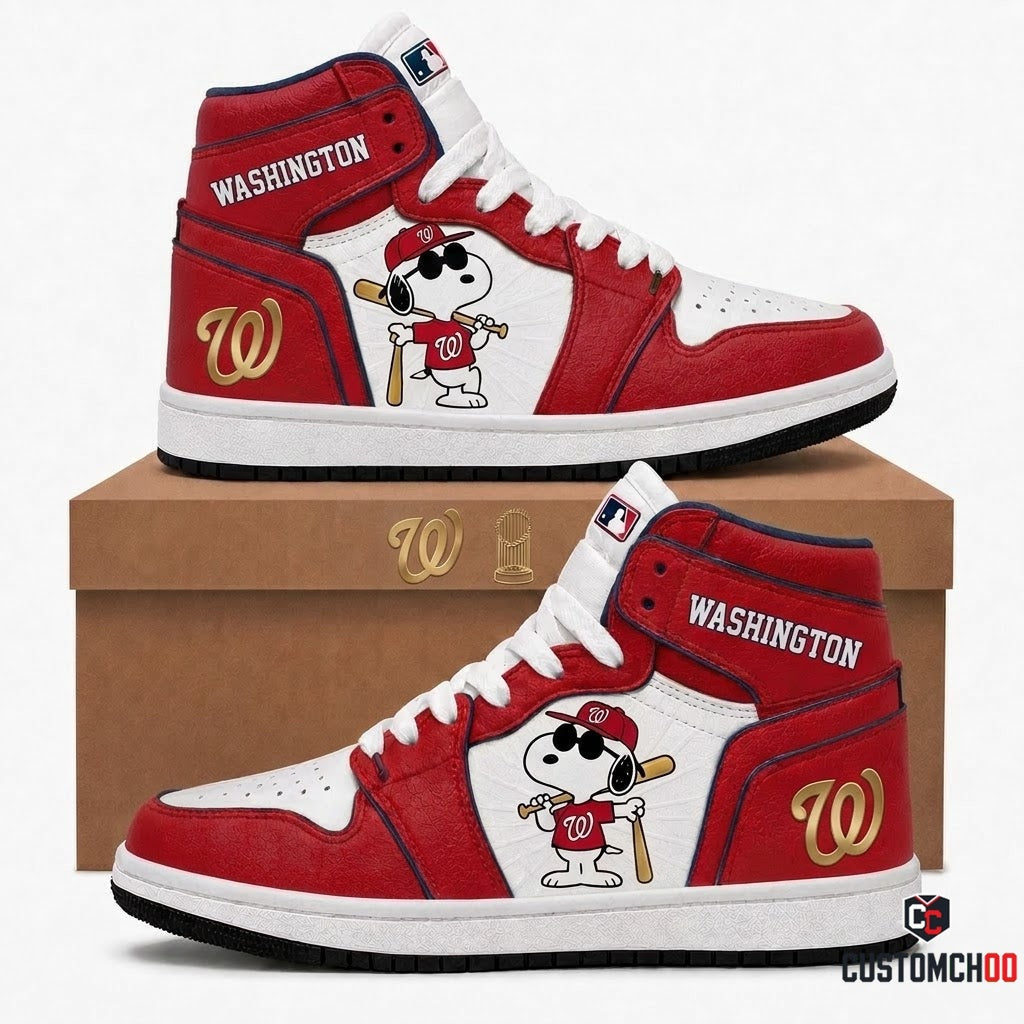 Snoopy MLB 30-Team Fan Canvas High Top JD1