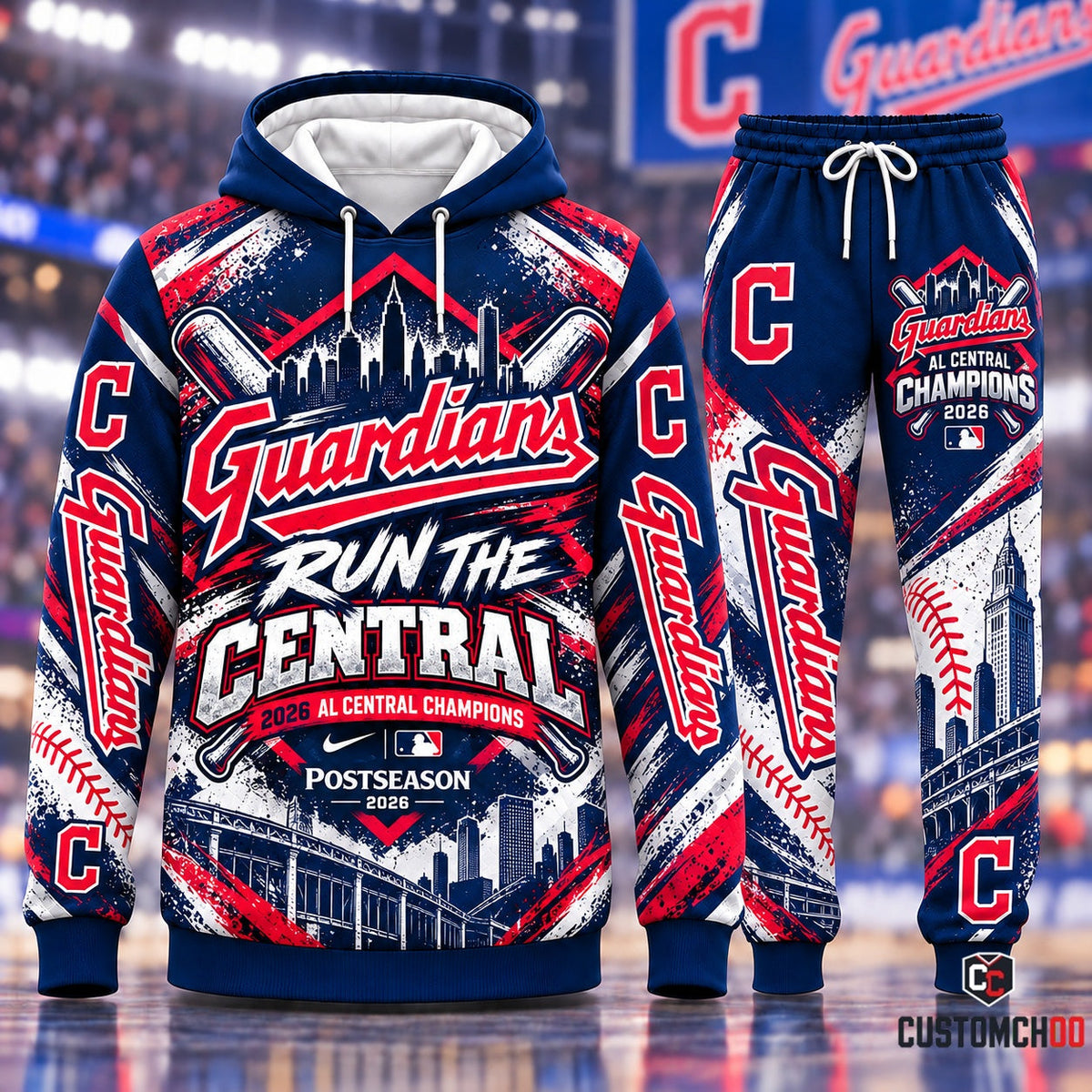 Cleveland Guardians Fan Set — Hoodie & Sweatpants Tracksuit