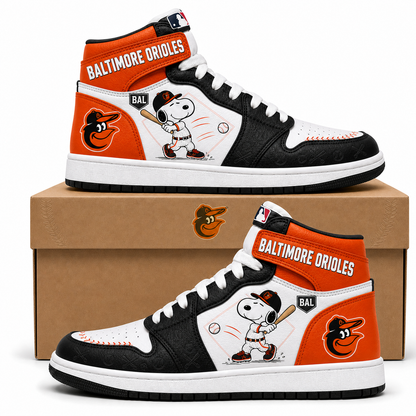 Snoopy MLB Baseball High Top JD1 (Edition 3) , All 30 Teams Available