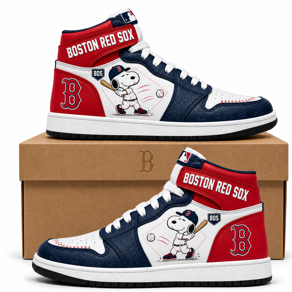 Snoopy MLB Baseball High Top JD1 (Edition 3) , All 30 Teams Available