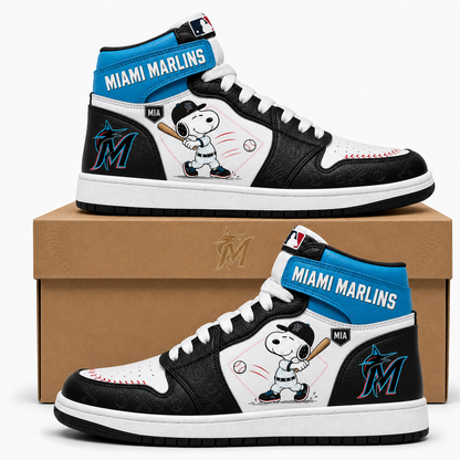 Snoopy MLB Baseball High Top JD1 (Edition 3) , All 30 Teams Available