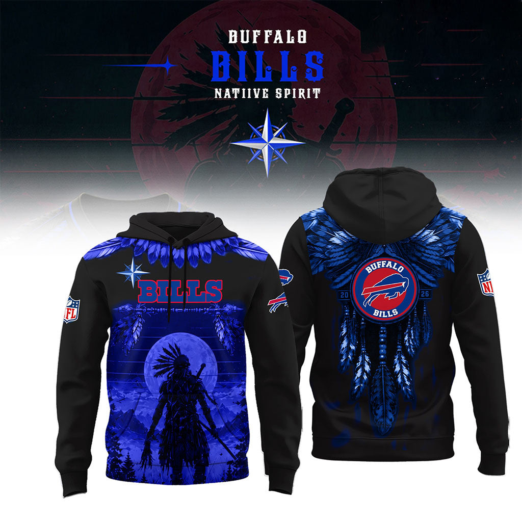 Buffalo Bills Native Spirit Heritage Hoodie 2026 Buffalo Bills Merch Present For Football Fans