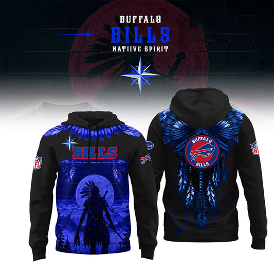 Buffalo Bills Native Spirit Heritage Hoodie 2026 Buffalo Bills Merch Present For Football Fans