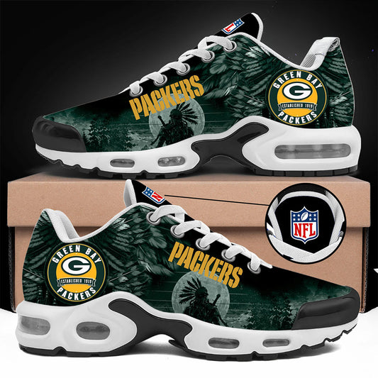 Green Bay Packers Native Spirit Heritage Shoes Sneakers Packers Merch Football Themed Gifts