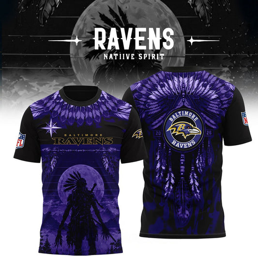 Baltimore Ravens Native Spirit Heritage 2026 Shirt Baltimore Ravens Merch Gifts For BFF