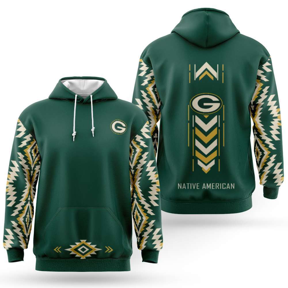 Green Bay Packers Native American Heritage Month Hoodie Packers Merch Football Related Gifts