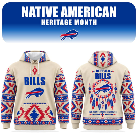 Buffalo Bills Native Heritage Hoodie Heritage Football Hooded Sweatshirt Buffalo Bills Merch