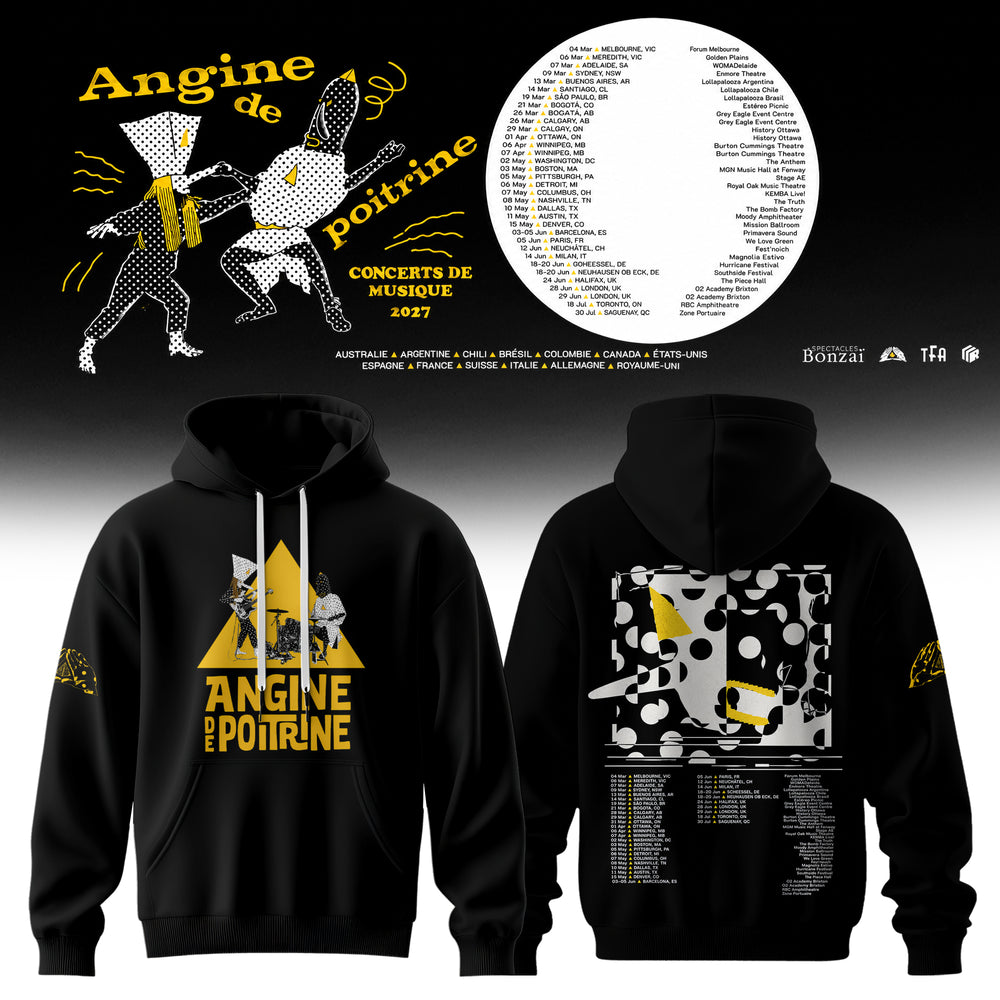 Angine De Poitrine Tour Merch Angine De Poitrine Concerts De Musique 2027 Hoodie Gift Ideas | RX93