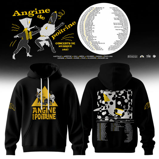 Angine De Poitrine Tour Merch Angine De Poitrine Concerts De Musique 2027 Hoodie Gift Ideas | RX93