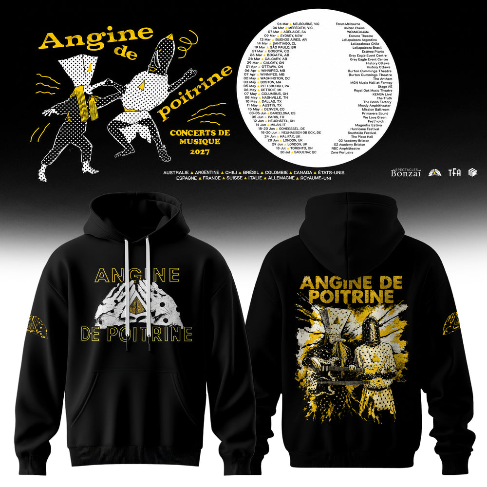 Angine De Poitrine Merch Angine De Poitrine Concerts De Musique 2027 Hoodie Music Lovers Gifts | XN11