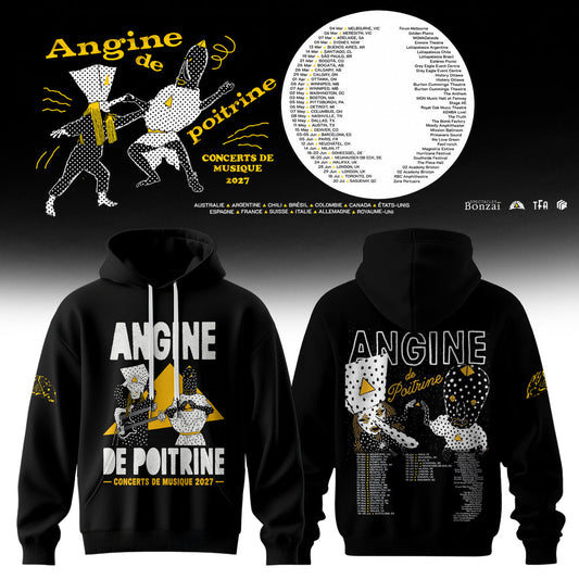 Angine De Poitrine Merch Concerts De Musique 2027 Hoodie Angine De Poitrine Band Clothing | XC55