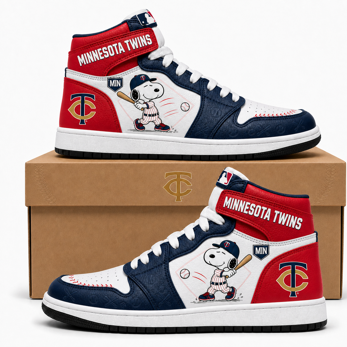 Snoopy MLB Baseball High Top JD1 (Edition 3) , All 30 Teams Available