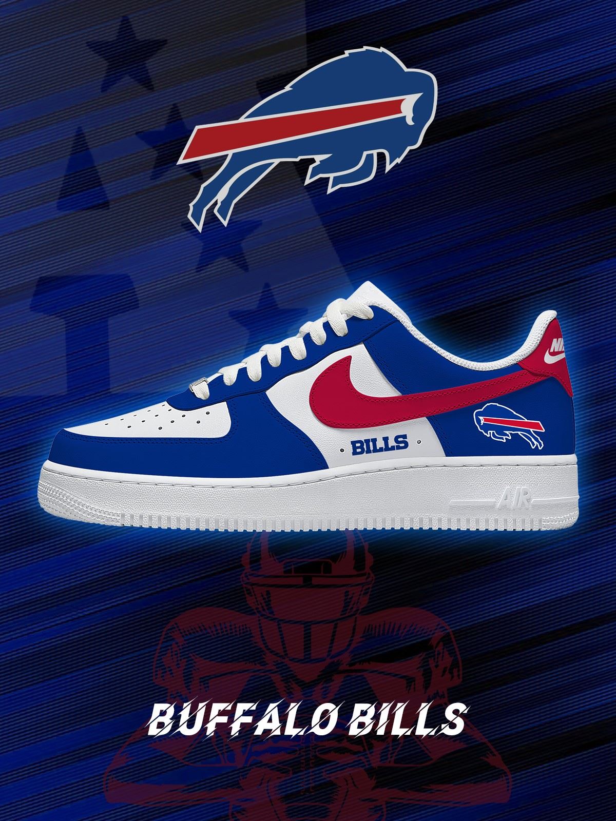 Buffalo Football Custom Sneakers | BC62