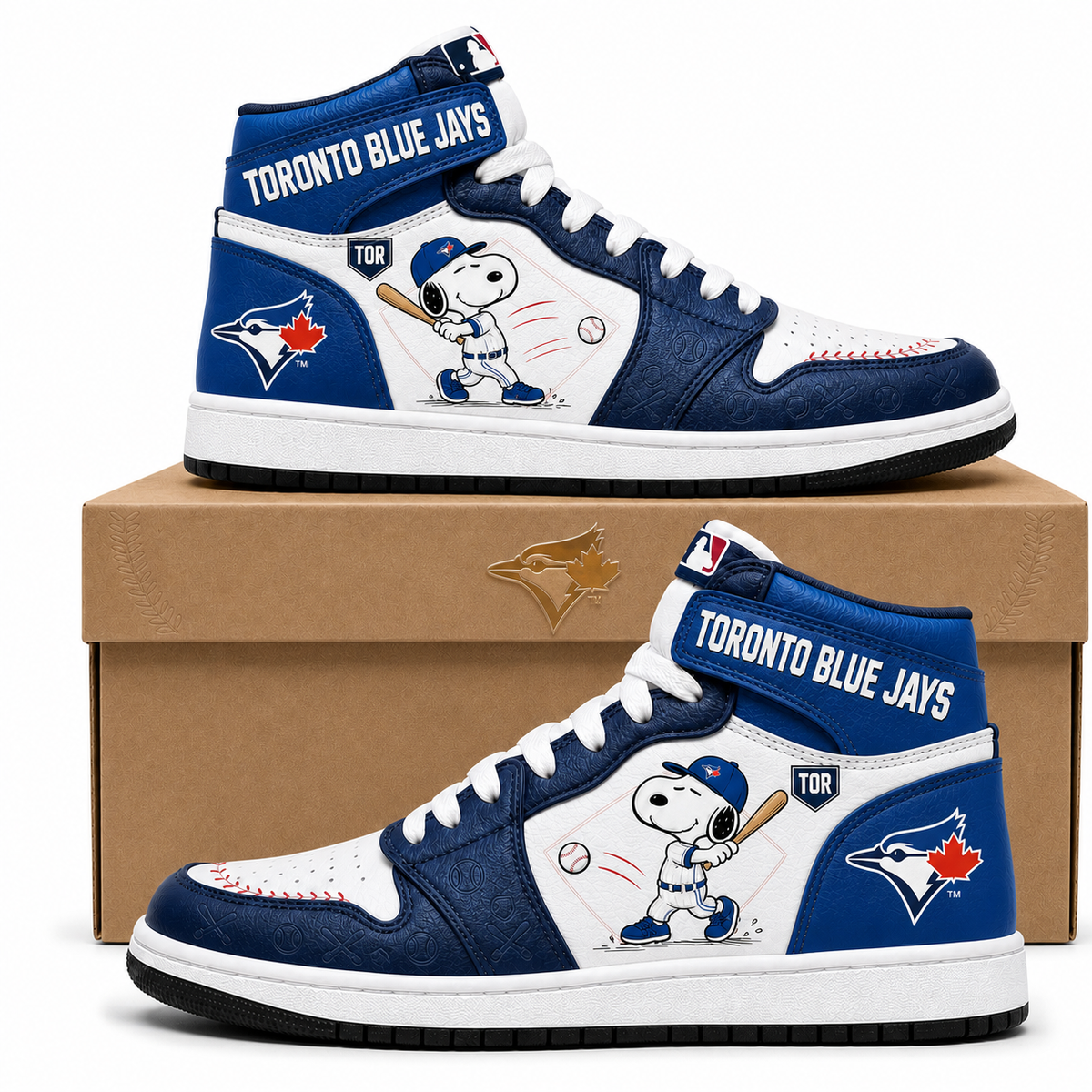 Snoopy MLB Baseball High Top JD1 (Edition 3) , All 30 Teams Available