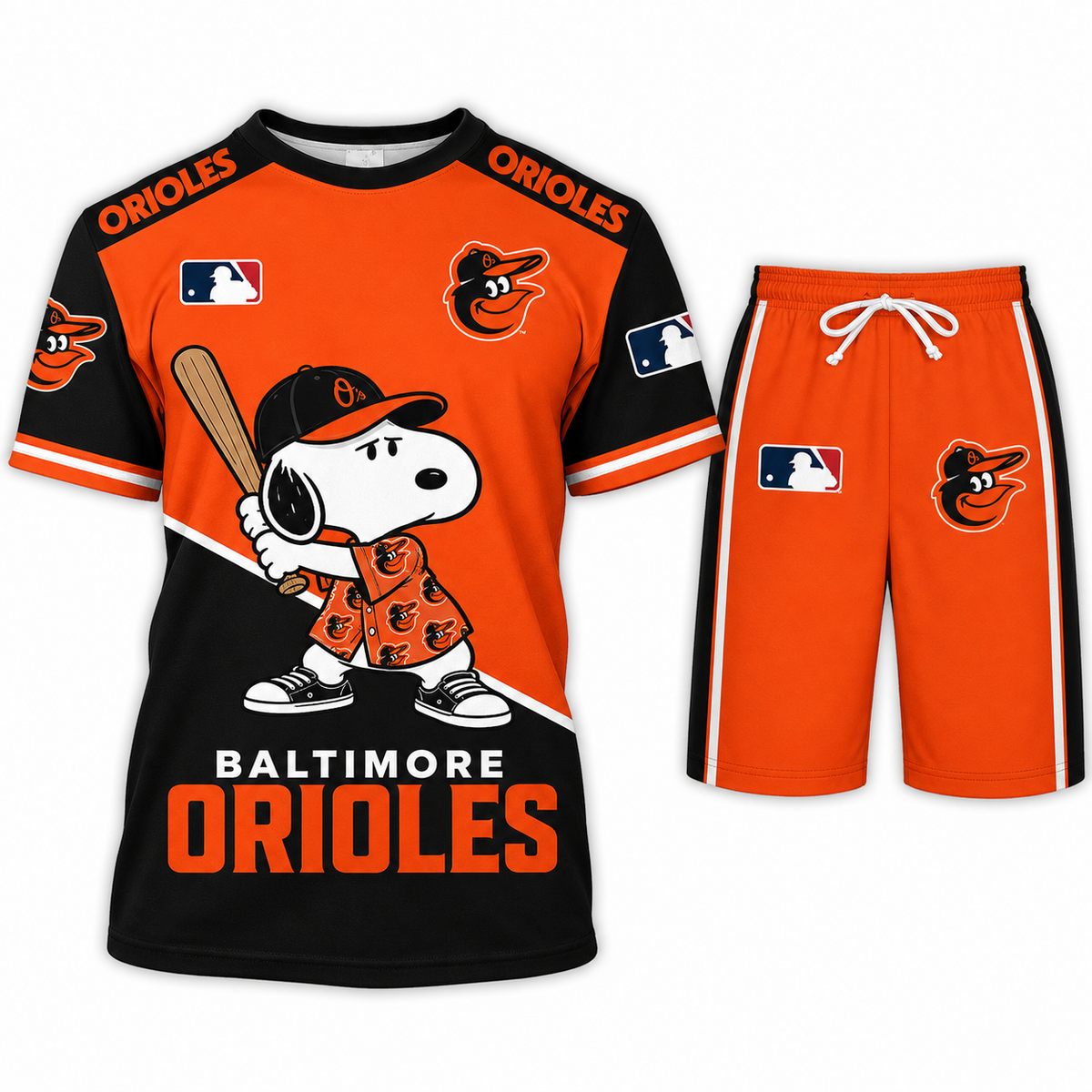 MLB Fan Set — Matching T-Shirt & Shorts | All 30 Teams Available
