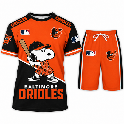 MLB Fan Set — Matching T-Shirt & Shorts | All 30 Teams Available