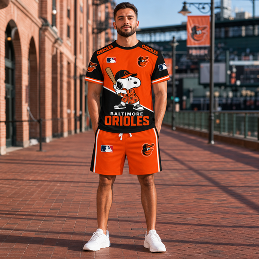 MLB Fan Set — Matching T-Shirt & Shorts | All 30 Teams Available