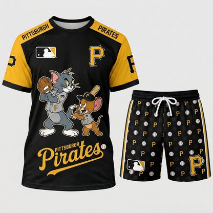 All USA Baseball Teams Inspired Fan Set — Graphic Jersey And Shorts Combo Outfit
