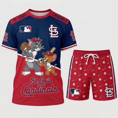 All USA Baseball Teams Inspired Fan Set — Graphic Jersey And Shorts Combo Outfit