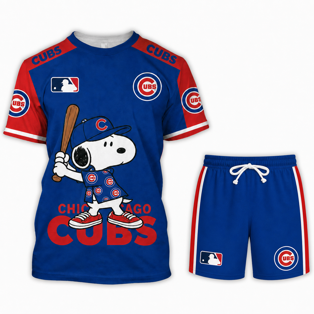 MLB Fan Set — Matching T-Shirt & Shorts | All 30 Teams Available