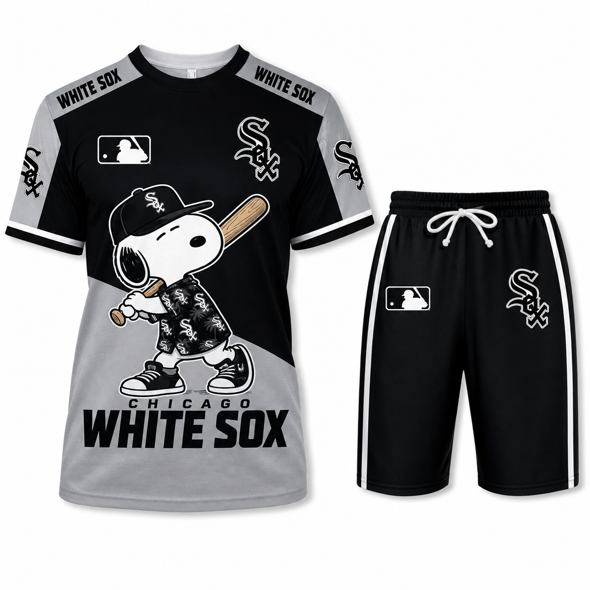 MLB Fan Set — Matching T-Shirt & Shorts | All 30 Teams Available