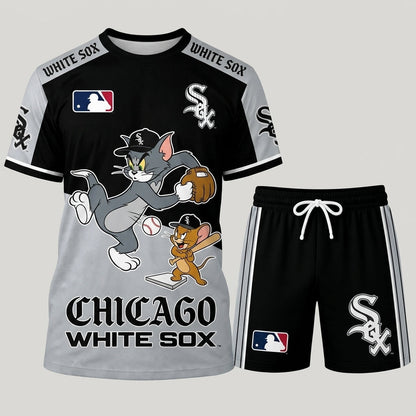 All USA Baseball Teams Inspired Fan Set — Graphic Jersey And Shorts Combo Outfit