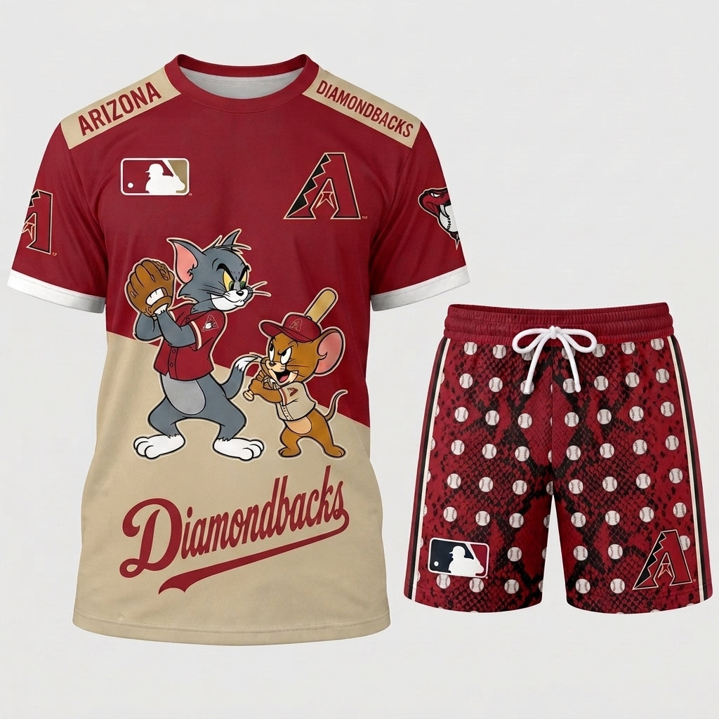 All USA Baseball Teams Inspired Fan Set — Graphic Jersey And Shorts Combo Outfit