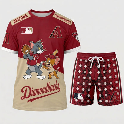 All USA Baseball Teams Inspired Fan Set — Graphic Jersey And Shorts Combo Outfit