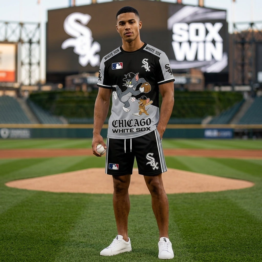 All USA Baseball Teams Inspired Fan Set — Graphic Jersey And Shorts Combo Outfit