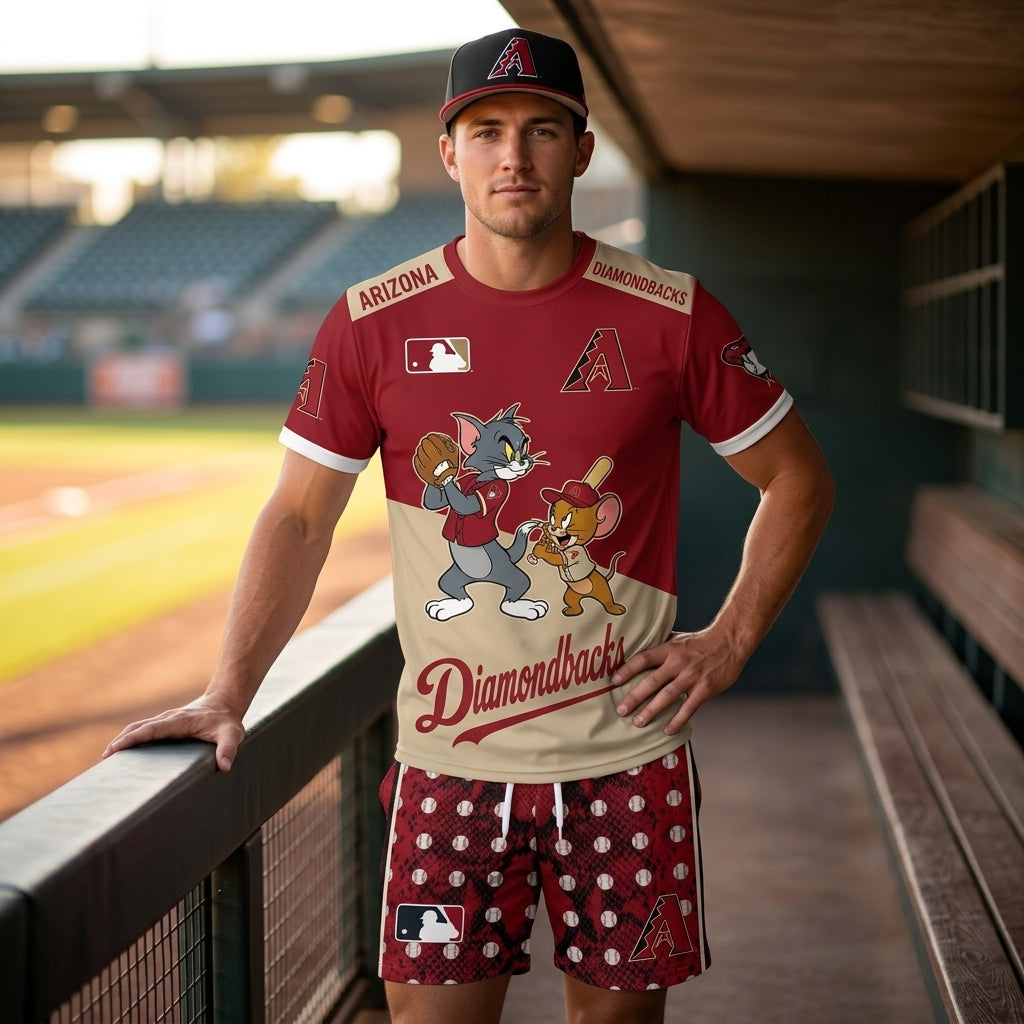 All USA Baseball Teams Inspired Fan Set — Graphic Jersey And Shorts Combo Outfit