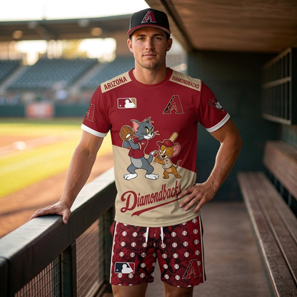 All USA Baseball Teams Inspired Fan Set — Graphic Jersey And Shorts Combo Outfit