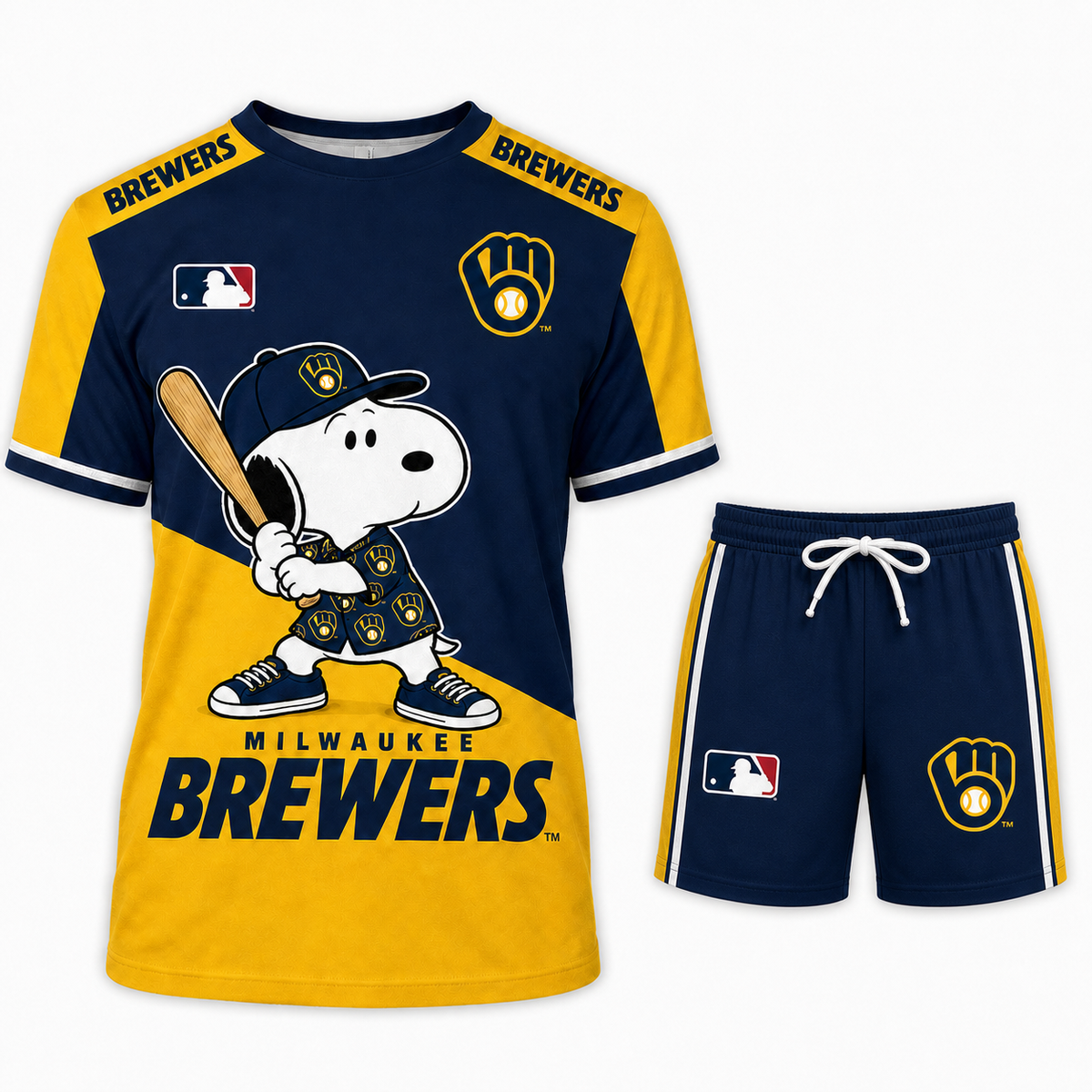 MLB Fan Set — Matching T-Shirt & Shorts | All 30 Teams Available
