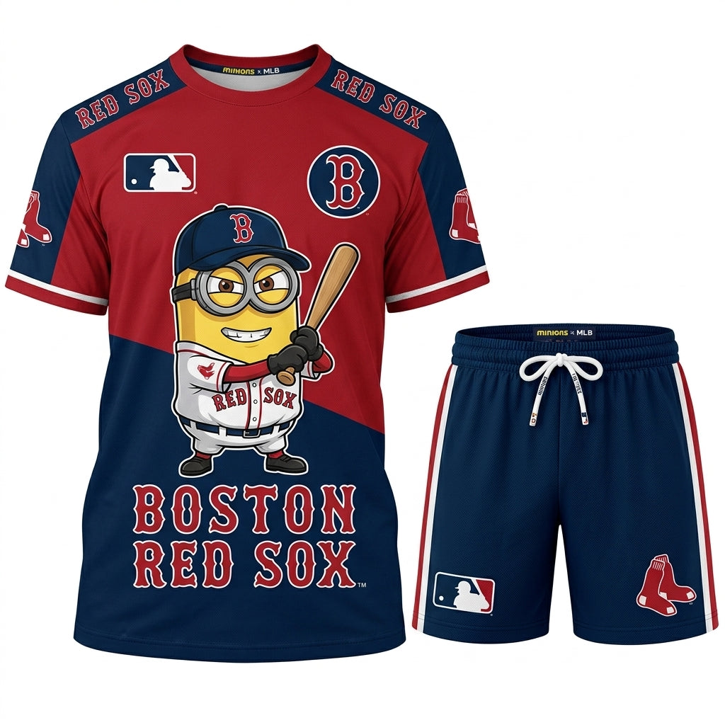 Minions MLB Baseball Fan Set — T-Shirt & Shorts | All 30 Teams Available