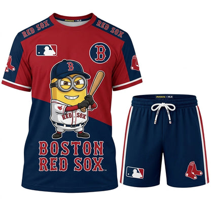 Minions MLB Baseball Fan Set — T-Shirt & Shorts | All 30 Teams Available