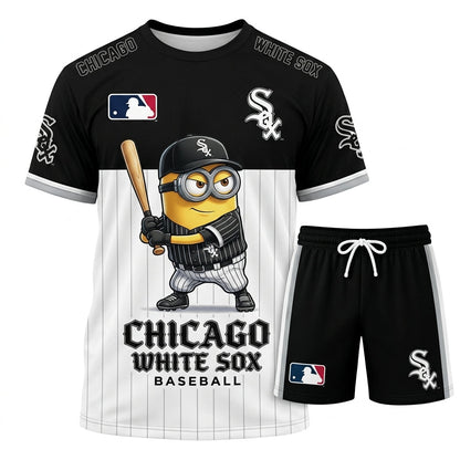 Minions MLB Baseball Fan Set — T-Shirt & Shorts | All 30 Teams Available