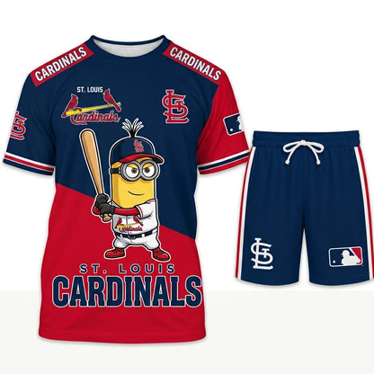 Minions MLB Baseball Fan Set — T-Shirt & Shorts | All 30 Teams Available