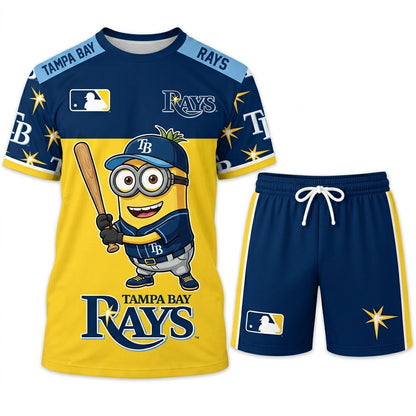Minions MLB Baseball Fan Set — T-Shirt & Shorts | All 30 Teams Available