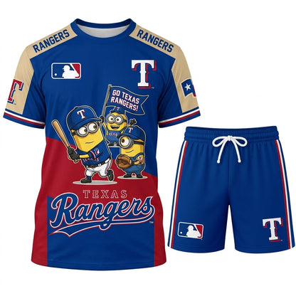 Minions MLB Baseball Fan Set — T-Shirt & Shorts | All 30 Teams Available