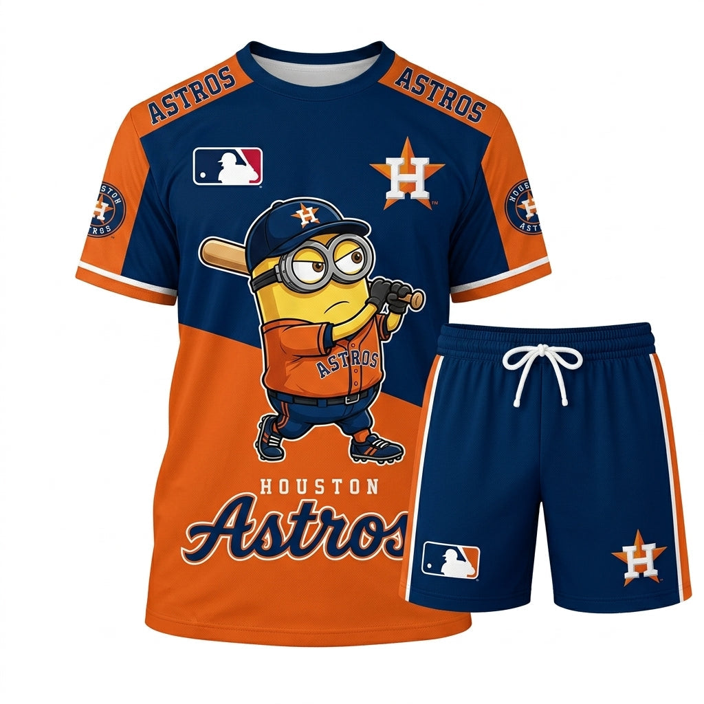 Minions MLB Baseball Fan Set — T-Shirt & Shorts | All 30 Teams Available
