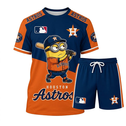 Minions MLB Baseball Fan Set — T-Shirt & Shorts | All 30 Teams Available