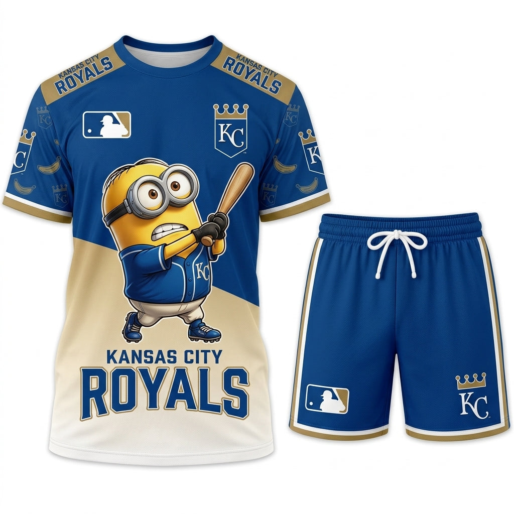 Minions MLB Baseball Fan Set — T-Shirt & Shorts | All 30 Teams Available