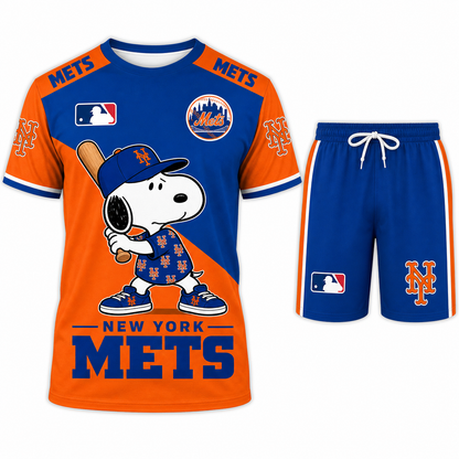 MLB Fan Set — Matching T-Shirt & Shorts | All 30 Teams Available