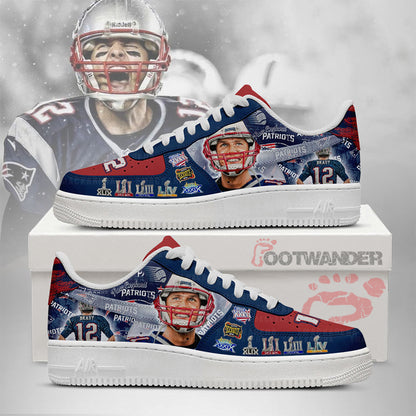 Brady New England Patriots AF1 Shoes | FP64