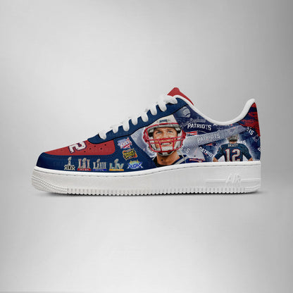Brady New England Patriots AF1 Shoes | FP64