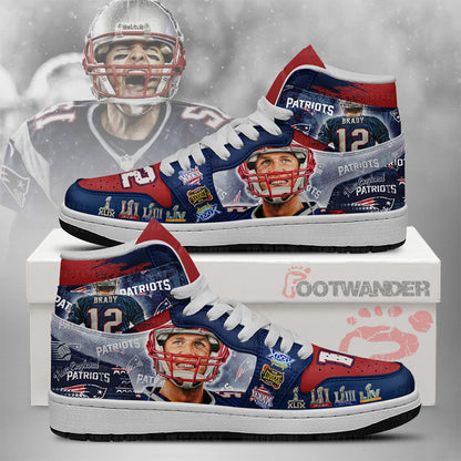 Brady New England Patriots AJ1 Shoes | AU82